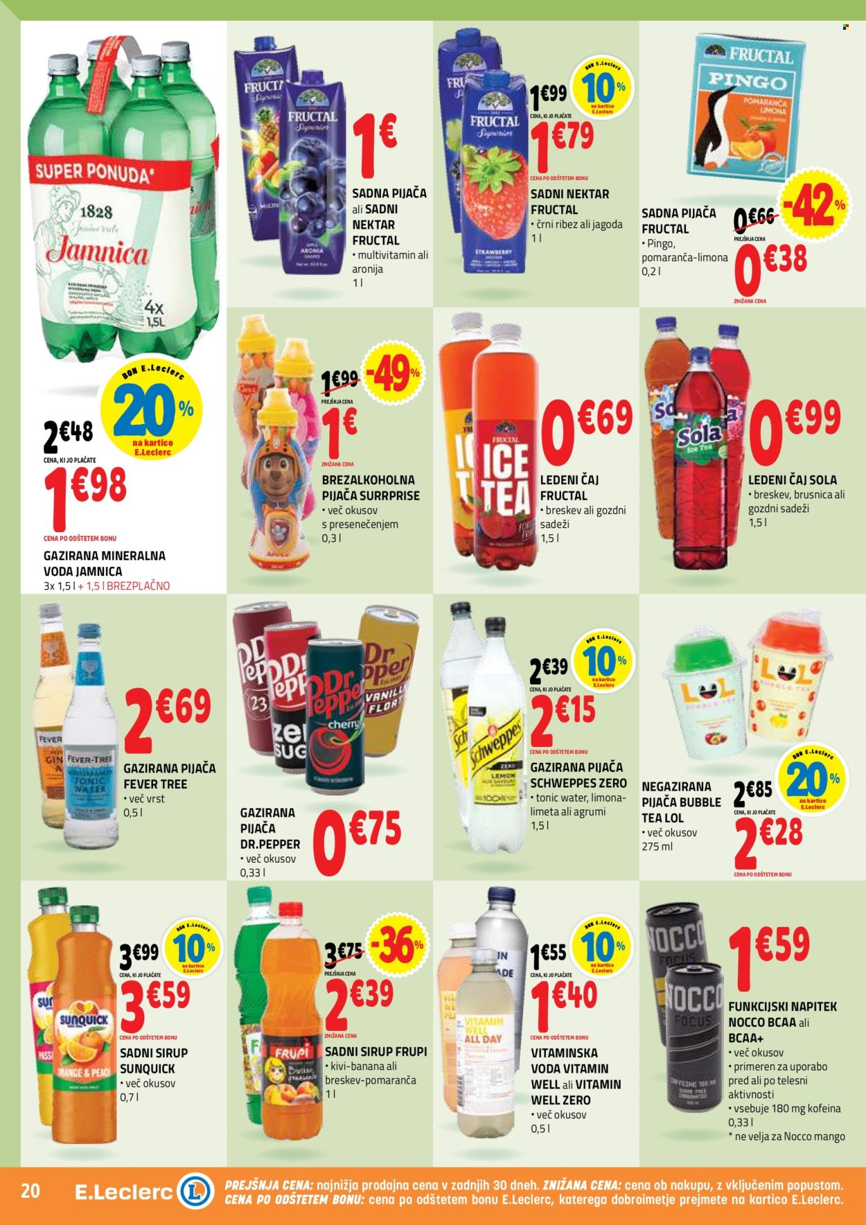 E.Leclerc katalog - 8.7.2026 - 18.7.2026. Stran 20