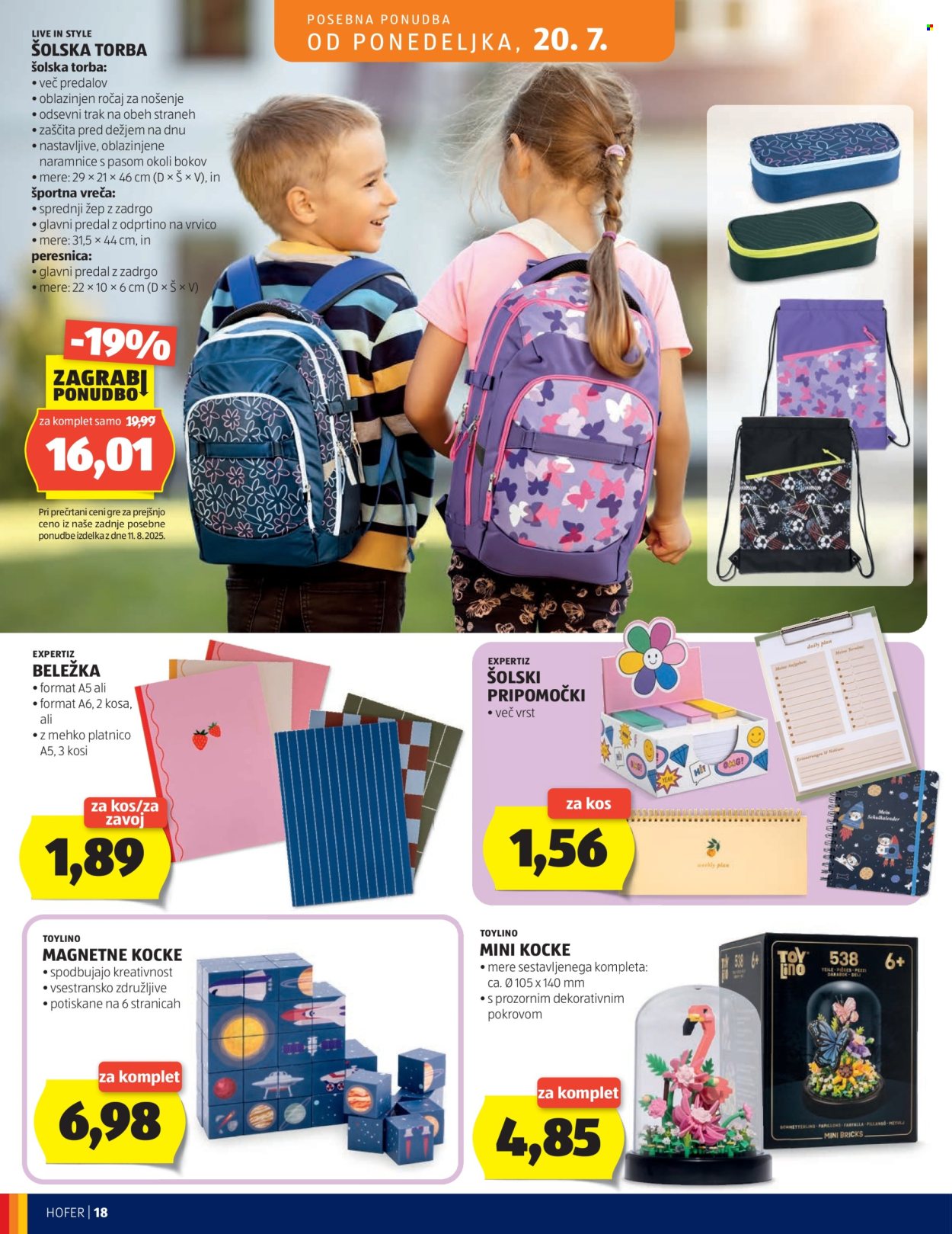 Hofer katalog - 15.7.2026 - 23.7.2026. Stran 18