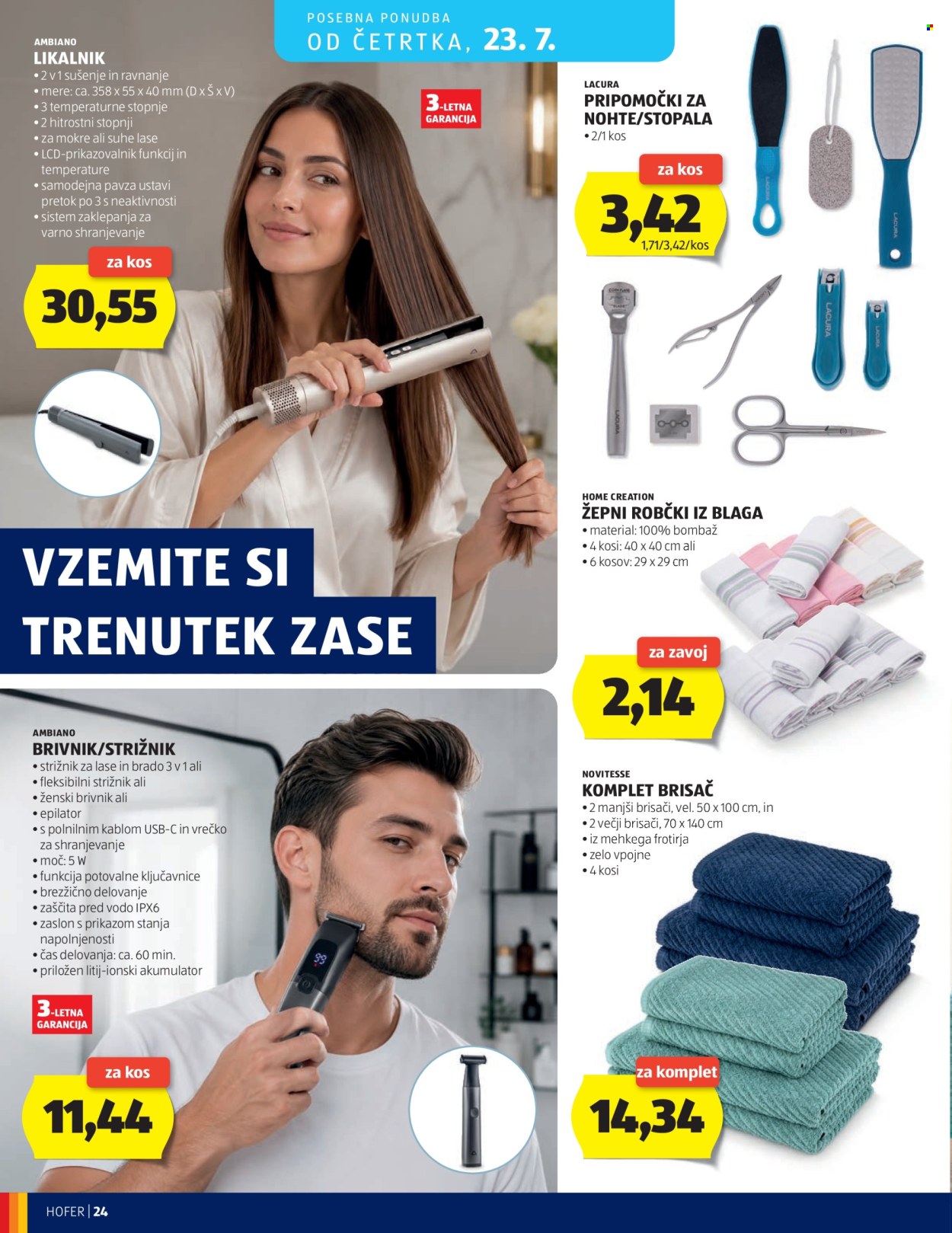 Hofer katalog - 15.7.2026 - 23.7.2026. Stran 24