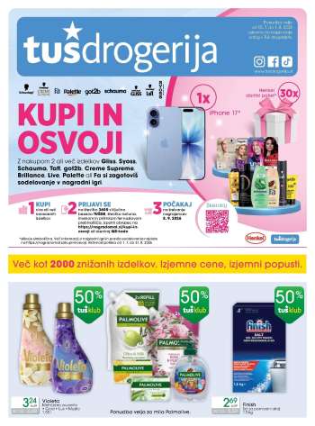 Tuš Drogeria katalog - 15.7.2026 - 1.8.2026.