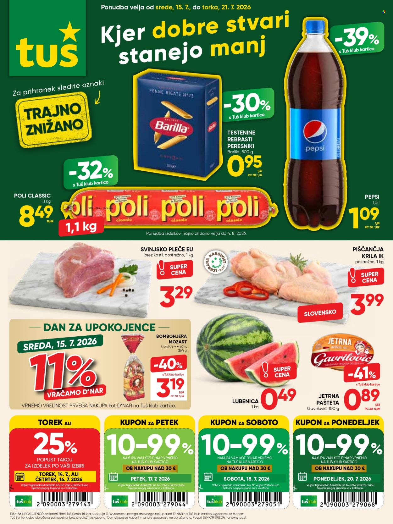 Tuš katalog - 15.7.2026 - 21.7.2026. Stran 1