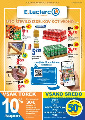 E.Leclerc katalog - 22.7.2026 - 1.8.2026.