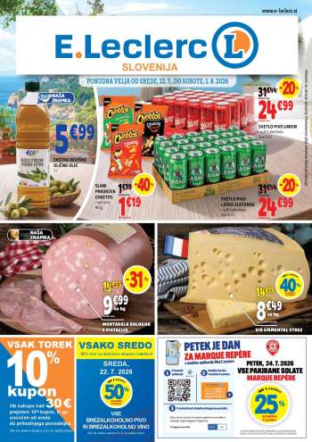 E.Leclerc katalog - 22.7.2026 - 1.8.2026.