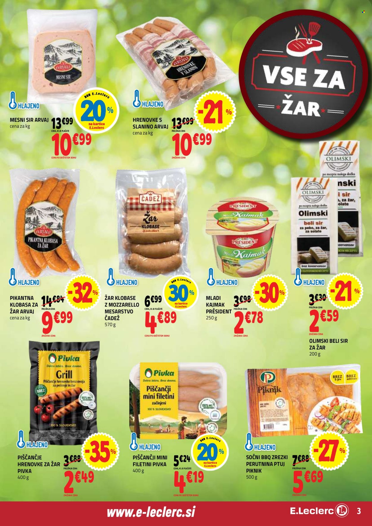 E.Leclerc katalog - 22.7.2026 - 1.8.2026. Stran 3