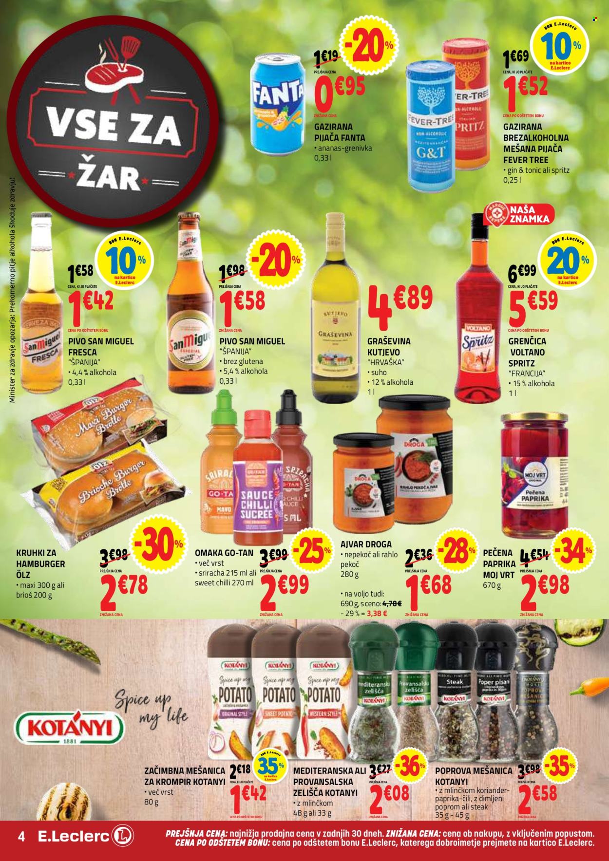 E.Leclerc katalog - 22.7.2026 - 1.8.2026. Stran 4