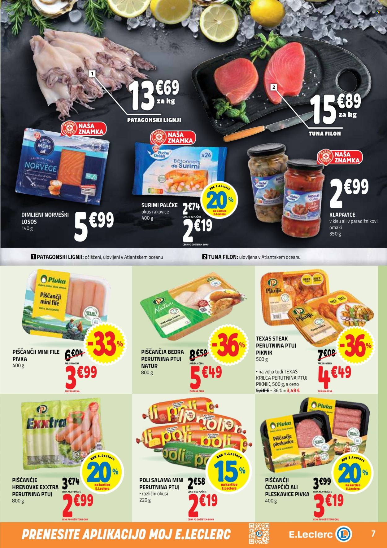 E.Leclerc katalog - 22.7.2026 - 1.8.2026. Stran 7