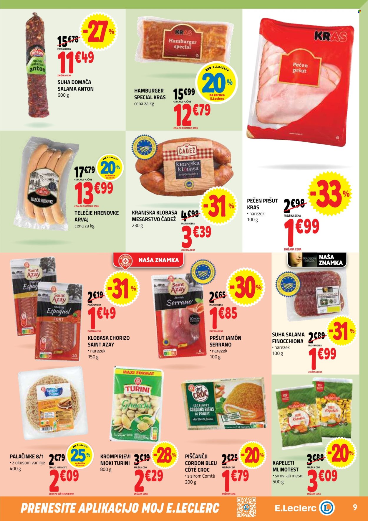 E.Leclerc katalog - 22.7.2026 - 1.8.2026. Stran 9