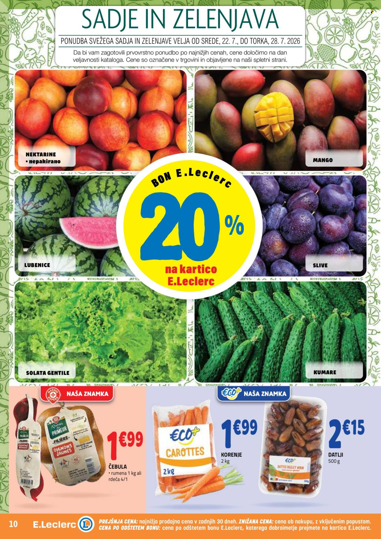 E.Leclerc katalog - 22.7.2026 - 1.8.2026. Stran 10