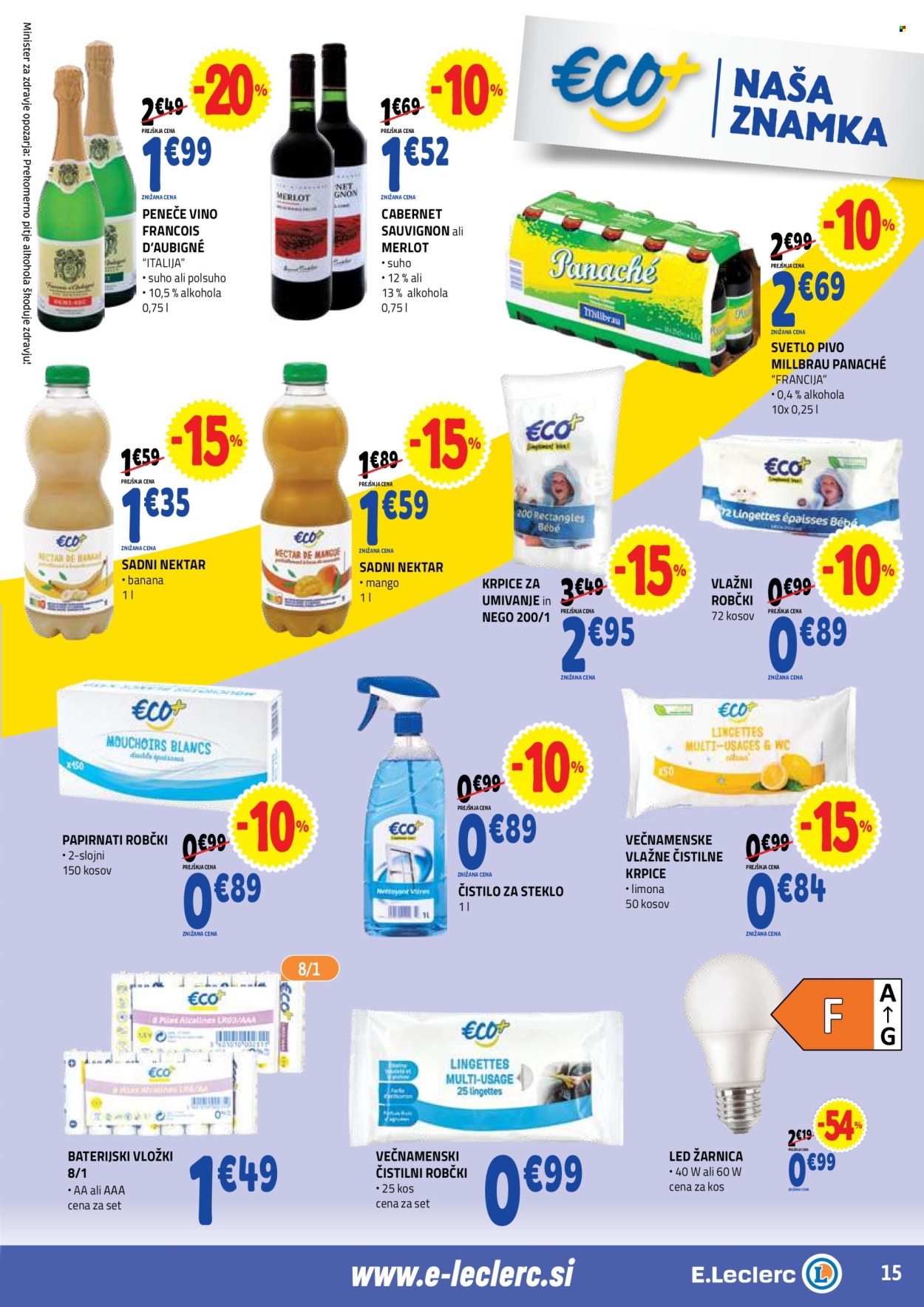 E.Leclerc katalog - 22.7.2026 - 1.8.2026. Stran 15