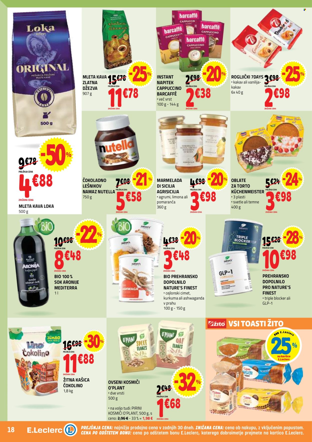 E.Leclerc katalog - 22.7.2026 - 1.8.2026. Stran 18