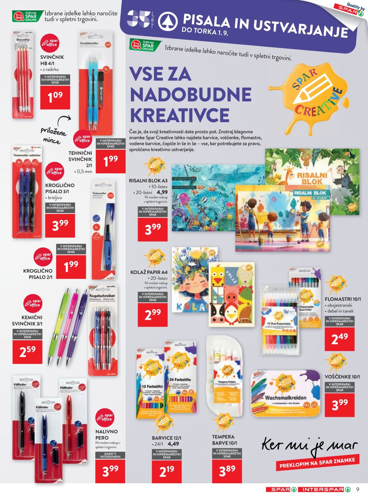 SPAR katalog - 29.7.2026 - 1.8.2026. Stran 9