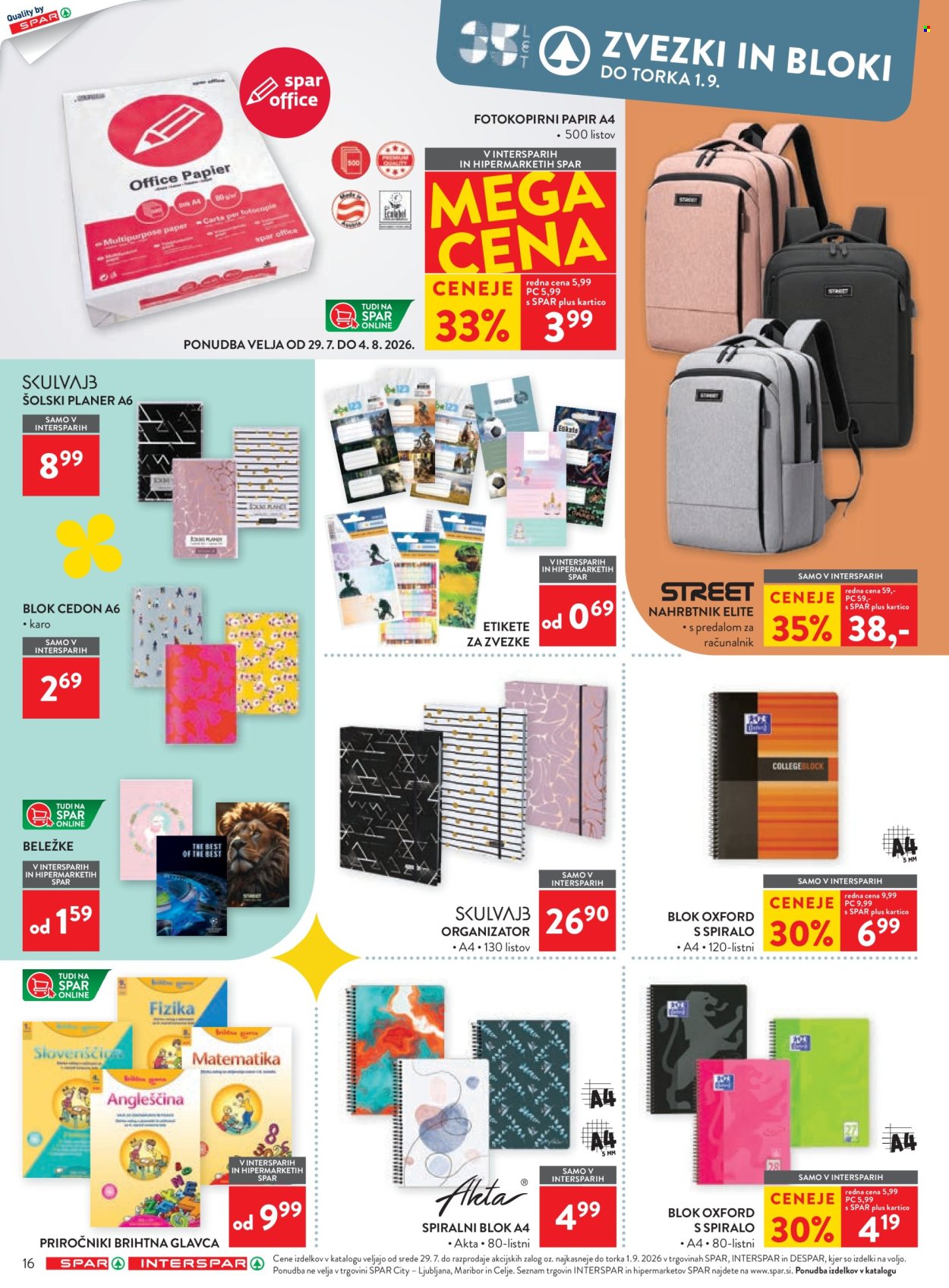 SPAR katalog - 29.7.2026 - 1.8.2026. Stran 16