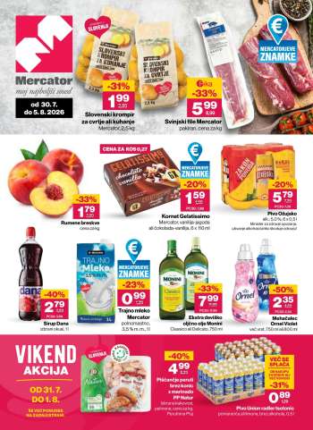 Mercator katalog - 30.7.2026 - 5.8.2026.