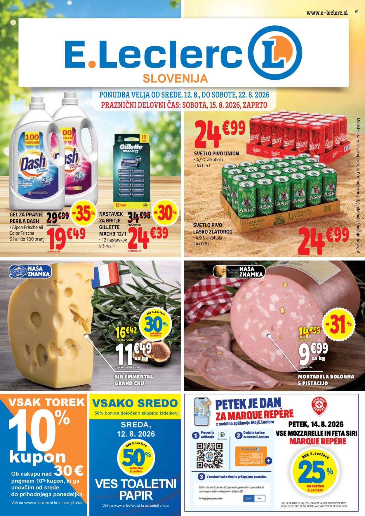 E.Leclerc katalog - 12.8.2026 - 22.8.2026. Stran 1