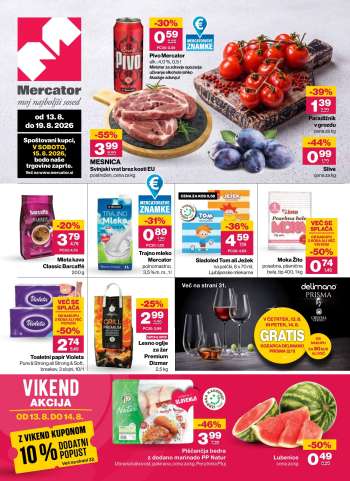 Mercator katalog - 13.8.2026 - 19.8.2026.