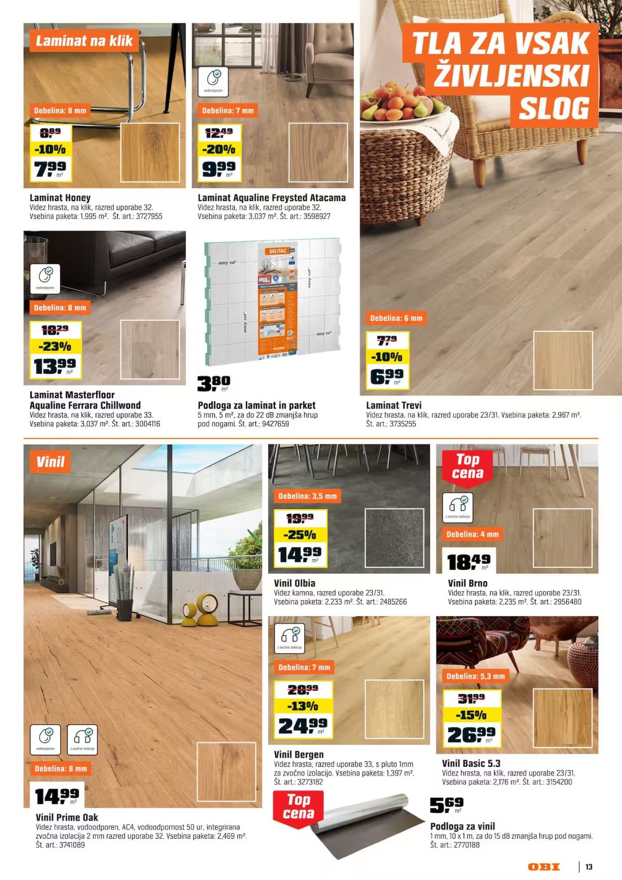 OBI katalog - 4.8.2026 - 31.8.2026. Stran 13