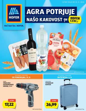 Hofer katalog - 26.8.2026 - 3.9.2026.