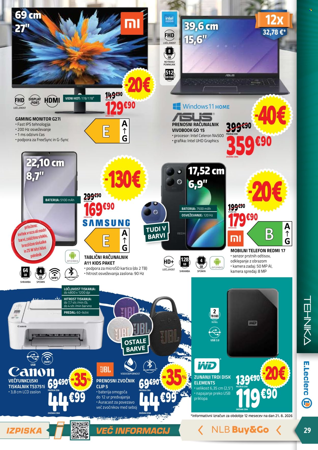 E.Leclerc katalog - 2.9.2026 - 12.9.2026. Stran 29