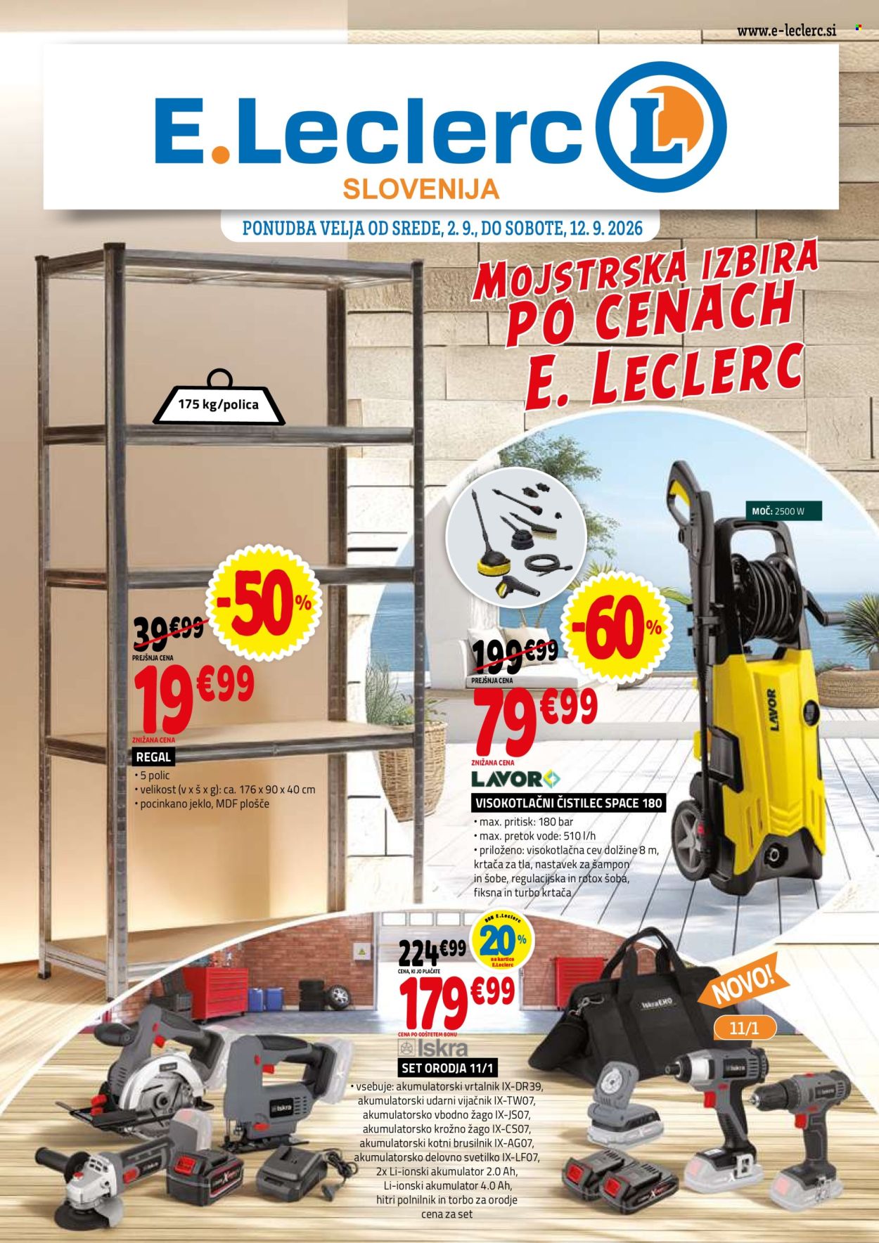 E.Leclerc katalog - 2.9.2026 - 12.9.2026. Stran 1