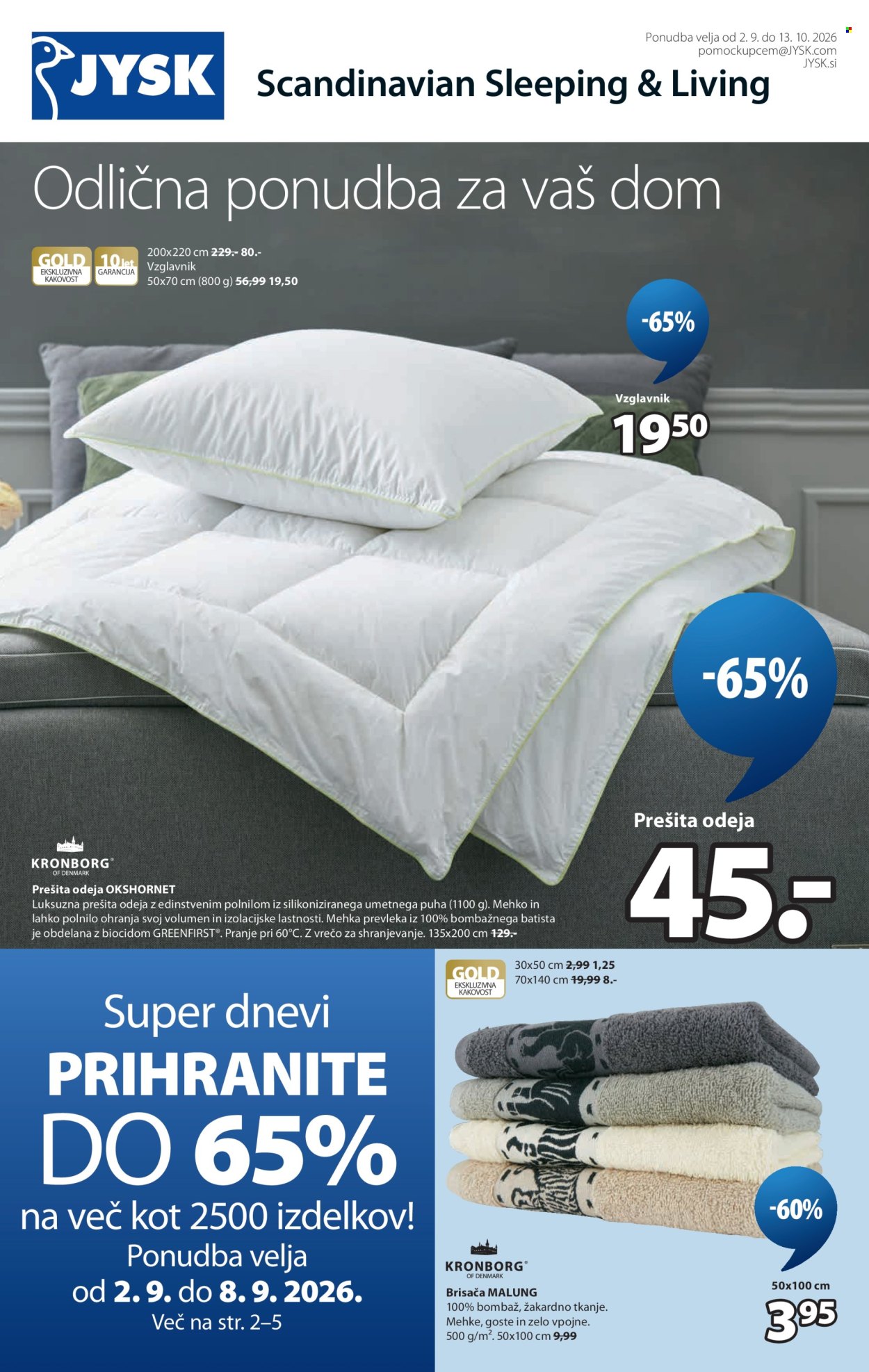 JYSK katalog - 2.9.2026 - 13.10.2026. Stran 2