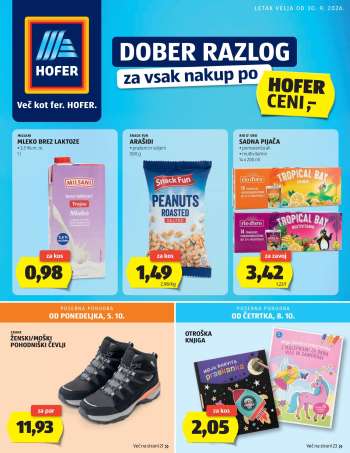Hofer katalog - 30.9.2026 - 8.10.2026.