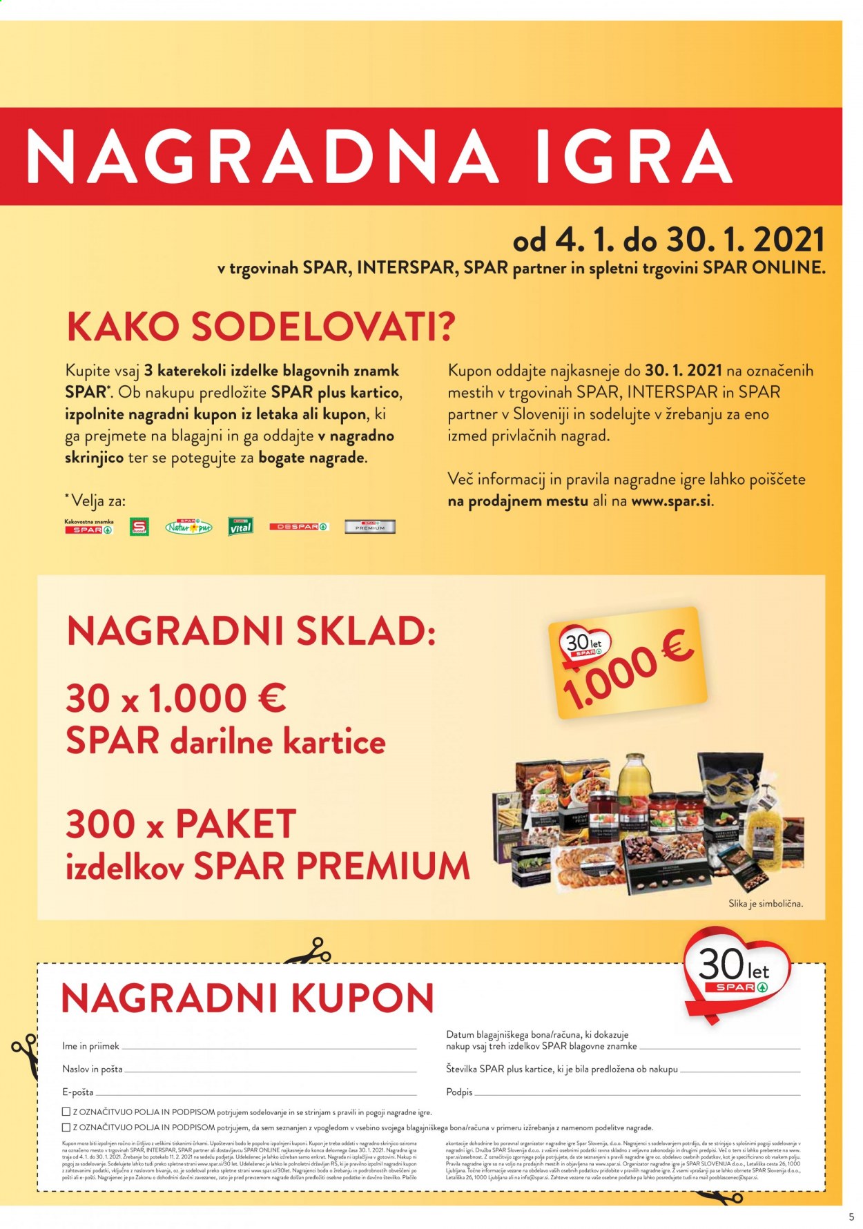 SPAR katalog - 6.1.2021 - 12.1.2021. Stran 5