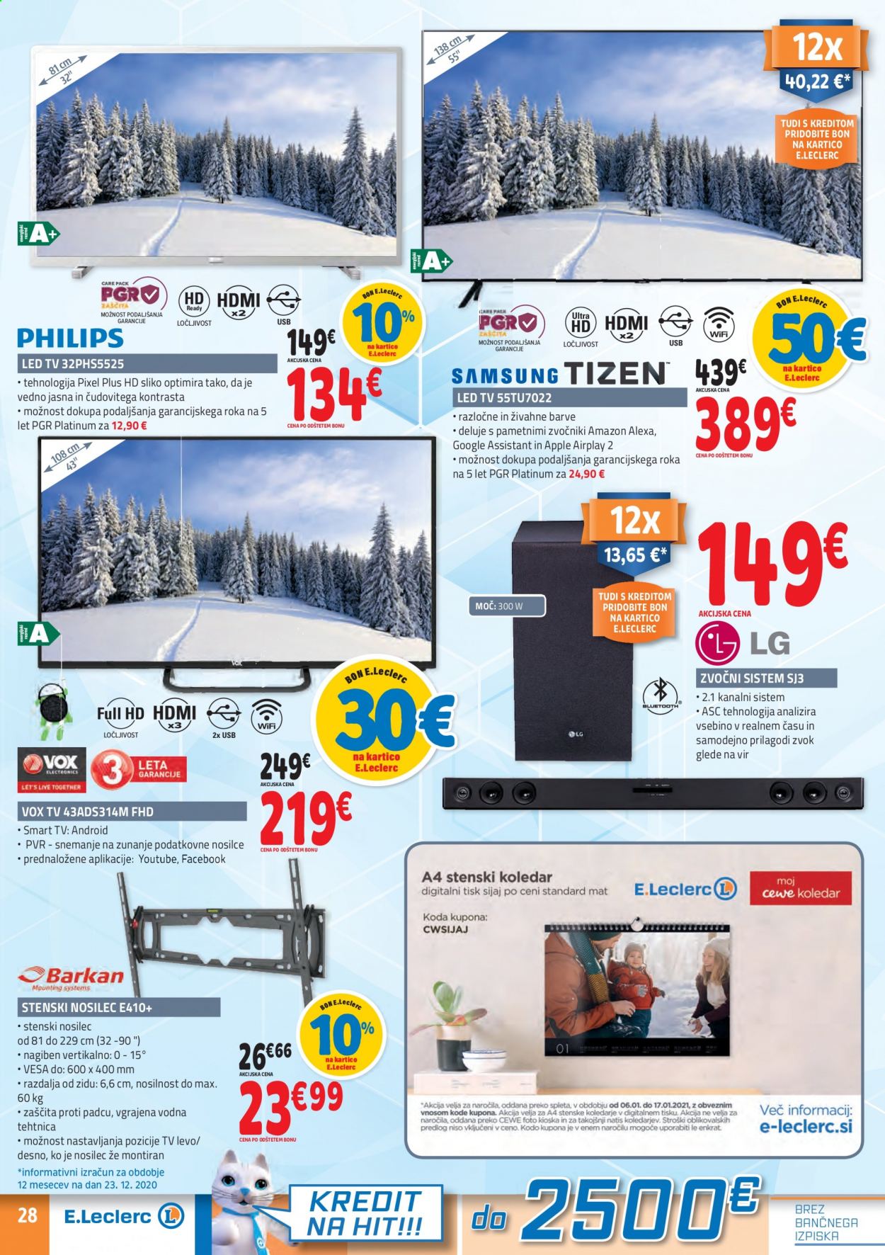 E.Leclerc katalog - 6.1.2021 - 16.1.2021. Stran 28