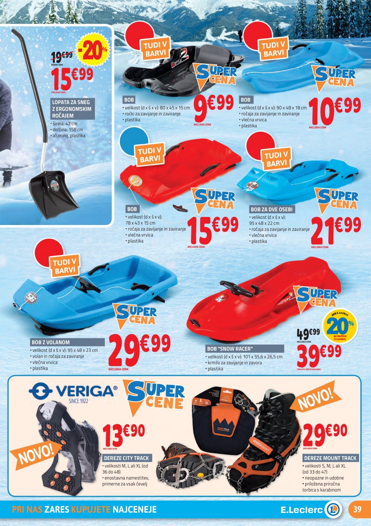 E.Leclerc katalog - 6.1.2021 - 16.1.2021. Stran 39