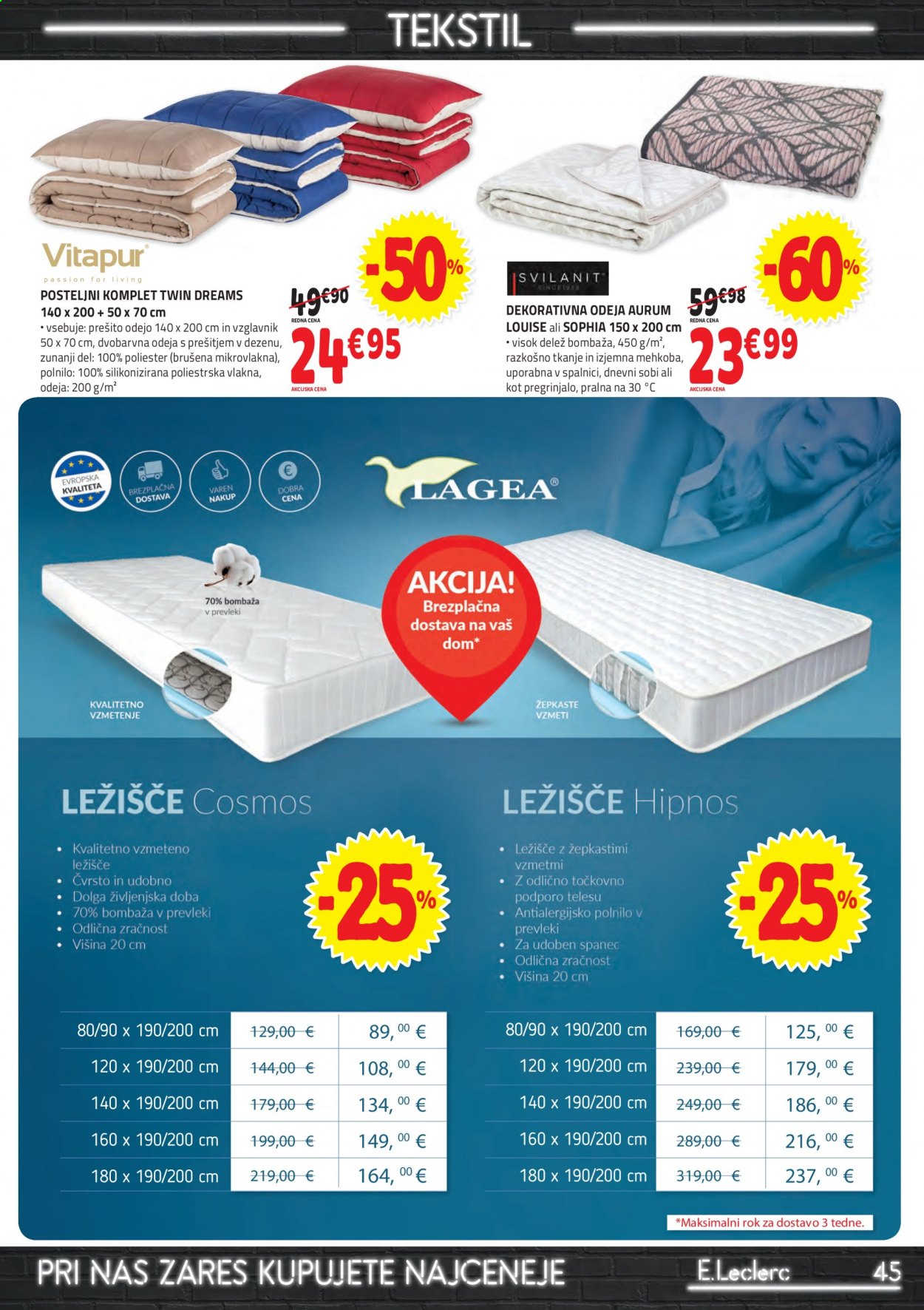 E.Leclerc katalog - 6.1.2021 - 16.1.2021. Stran 45