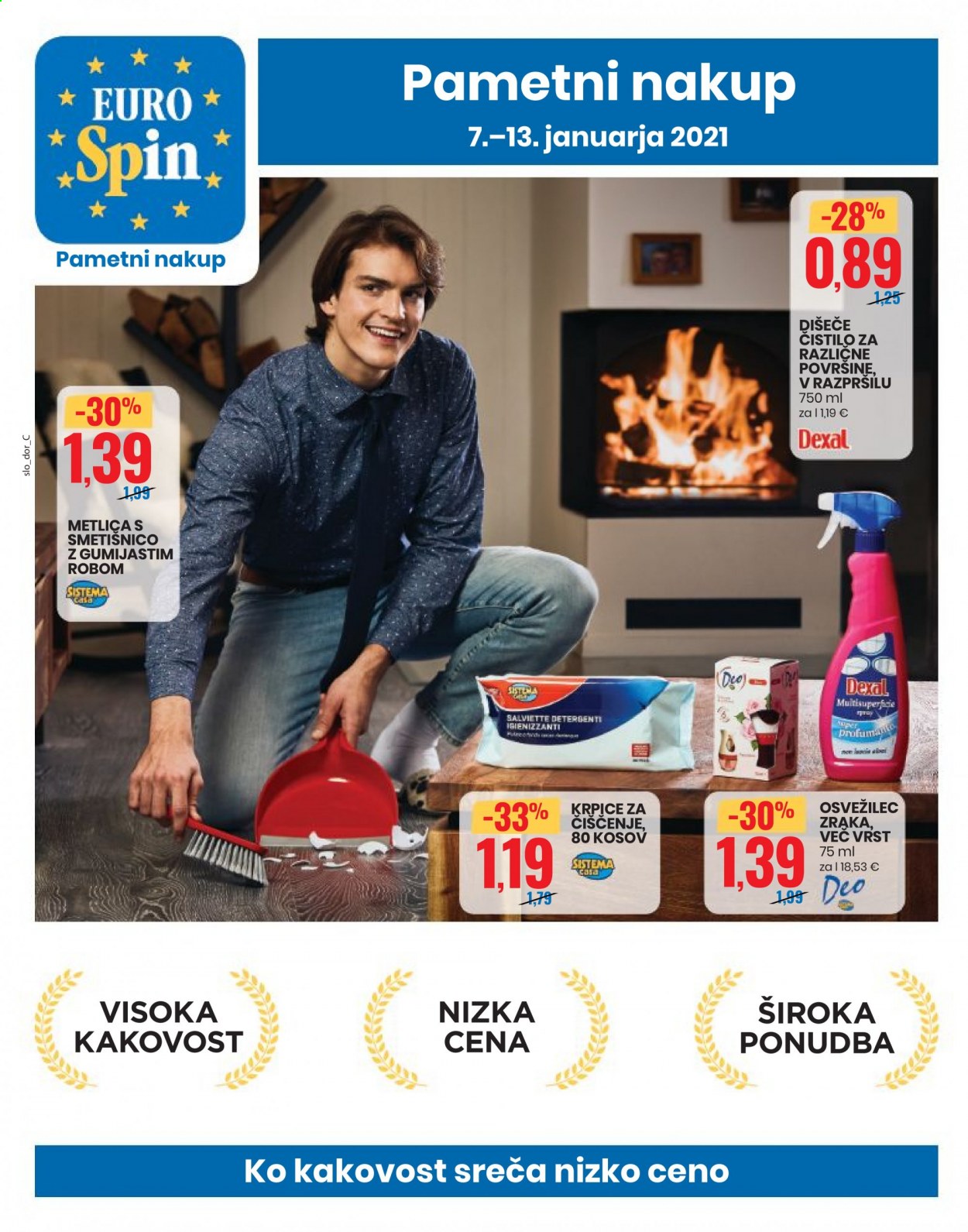 EuroSpin katalog - 7.1.2021 - 13.1.2021. Stran 1