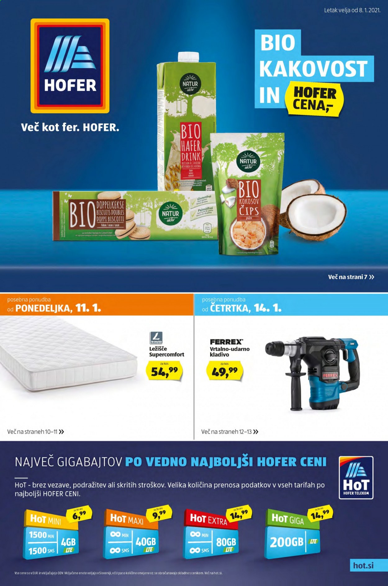 Hofer katalog - 8.1.2021 - 16.1.2021. Stran 1