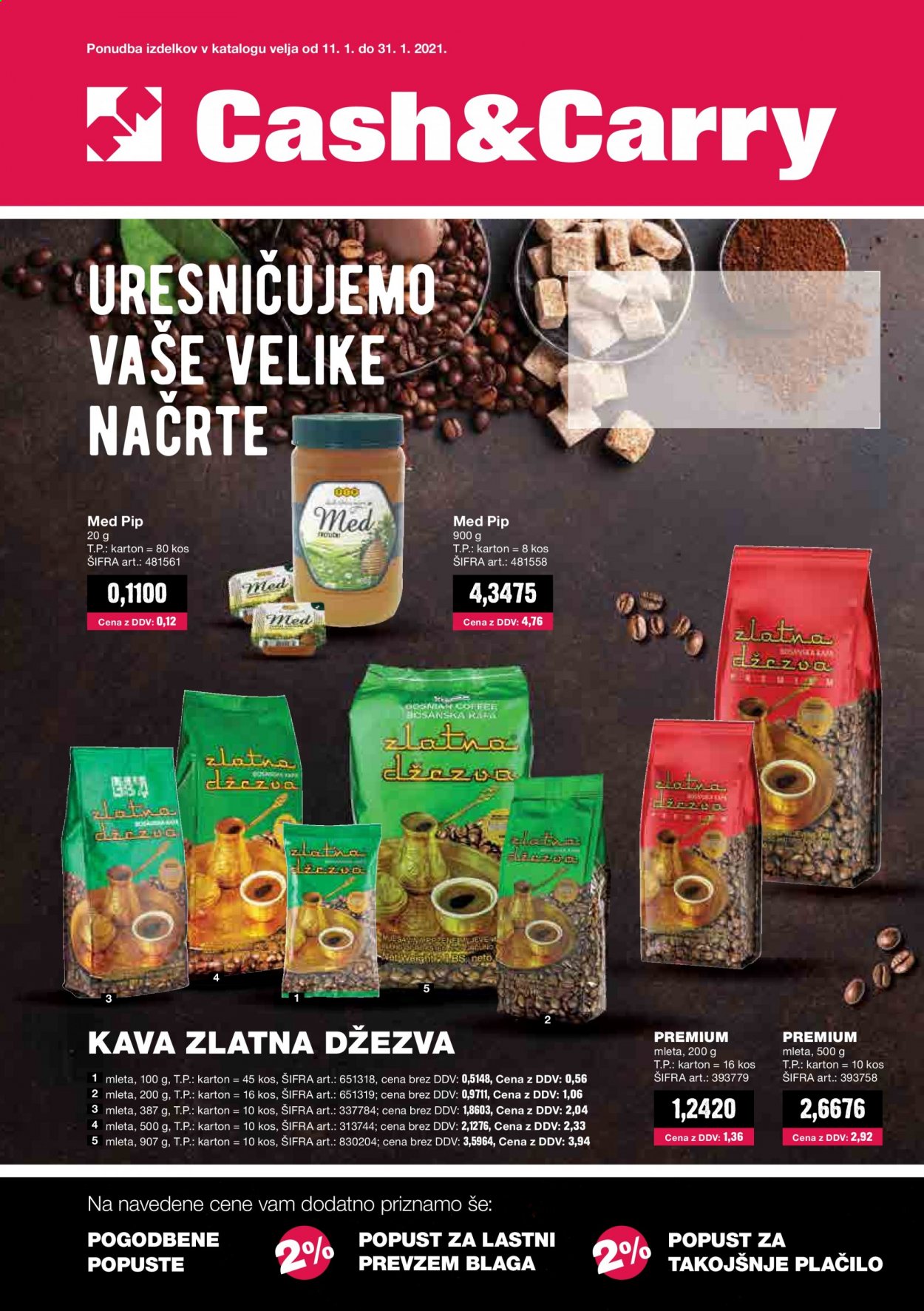 Mercator Cash & Carry katalog - 11.1.2021 - 31.1.2021. Stran 1
