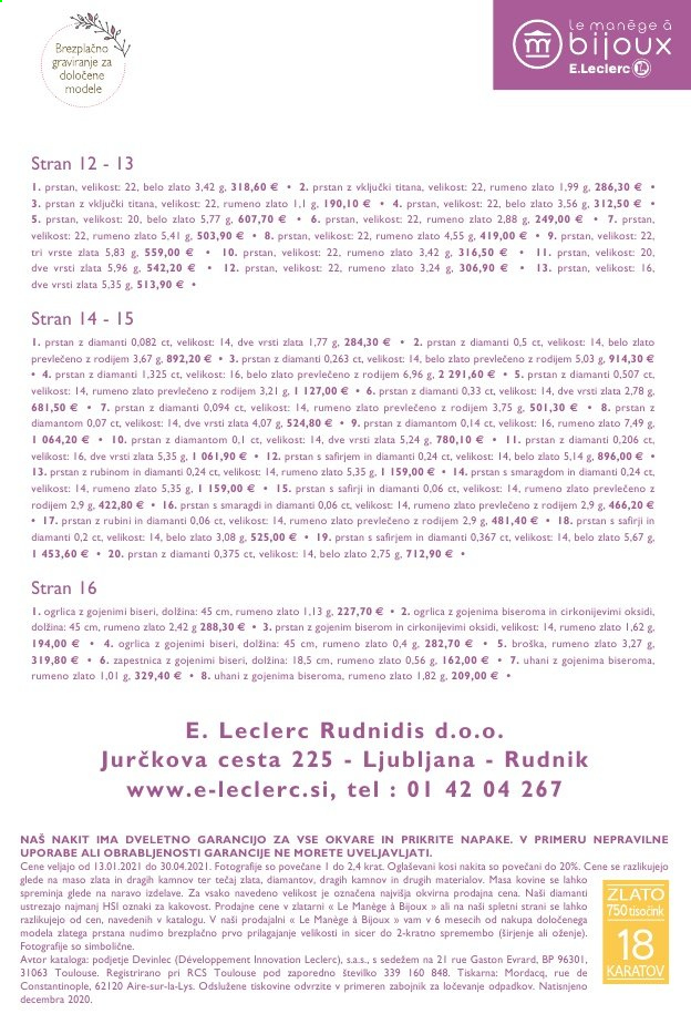 E.Leclerc katalog - 13.1.2021 - 31.12.2021. Stran 17