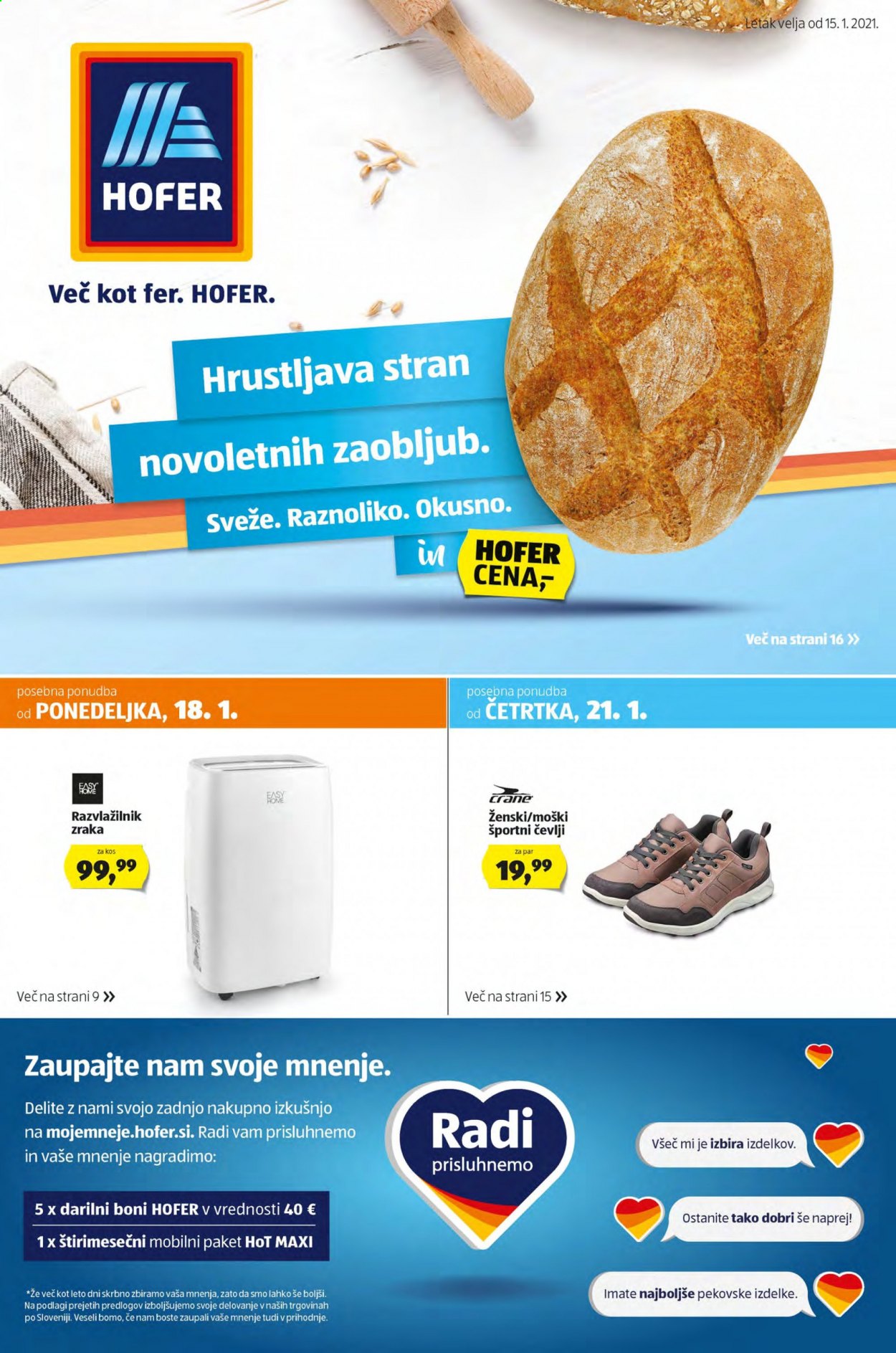 Hofer katalog - 15.1.2021 - 23.1.2021. Stran 1