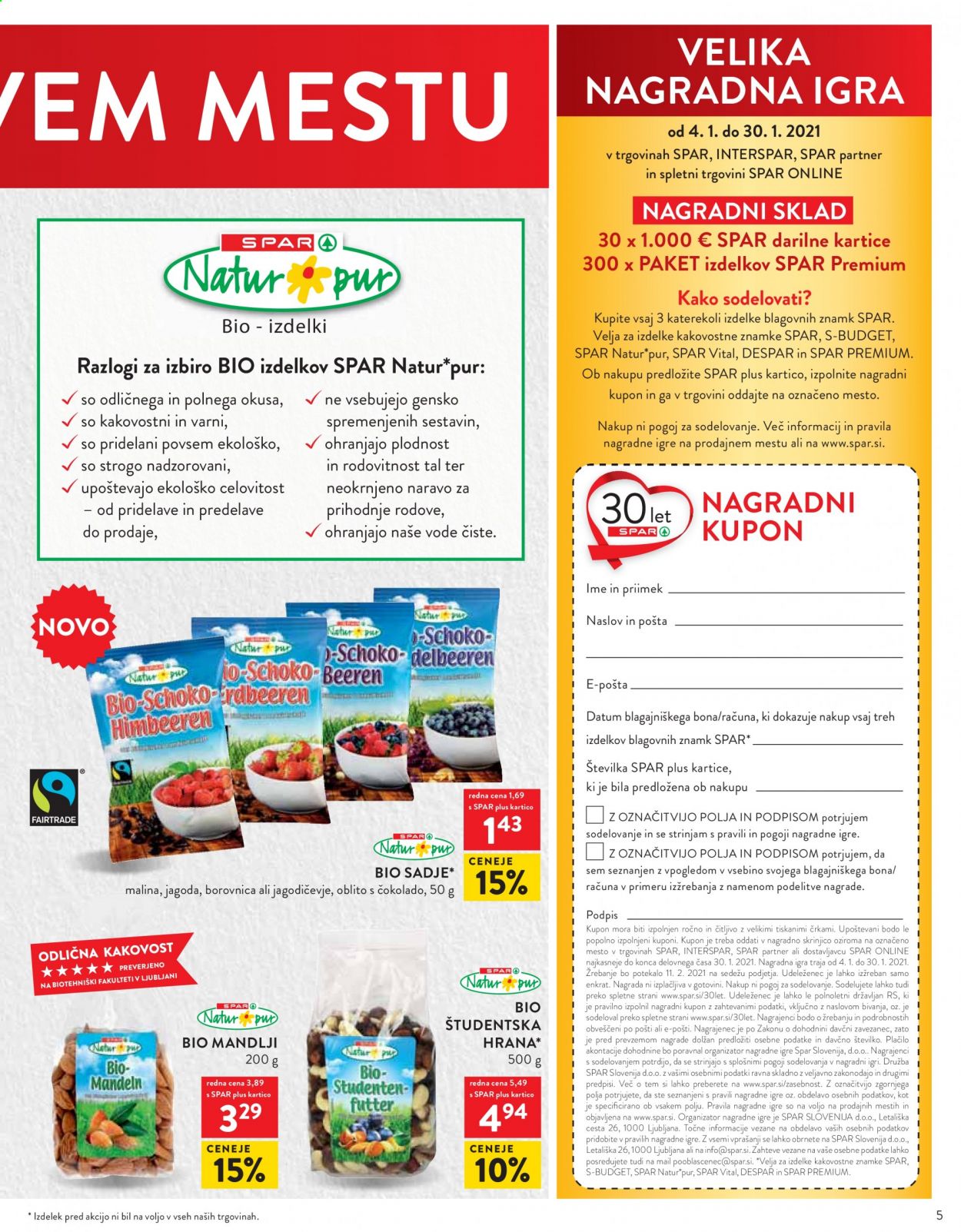 SPAR katalog - 20.1.2021 - 26.1.2021. Stran 5