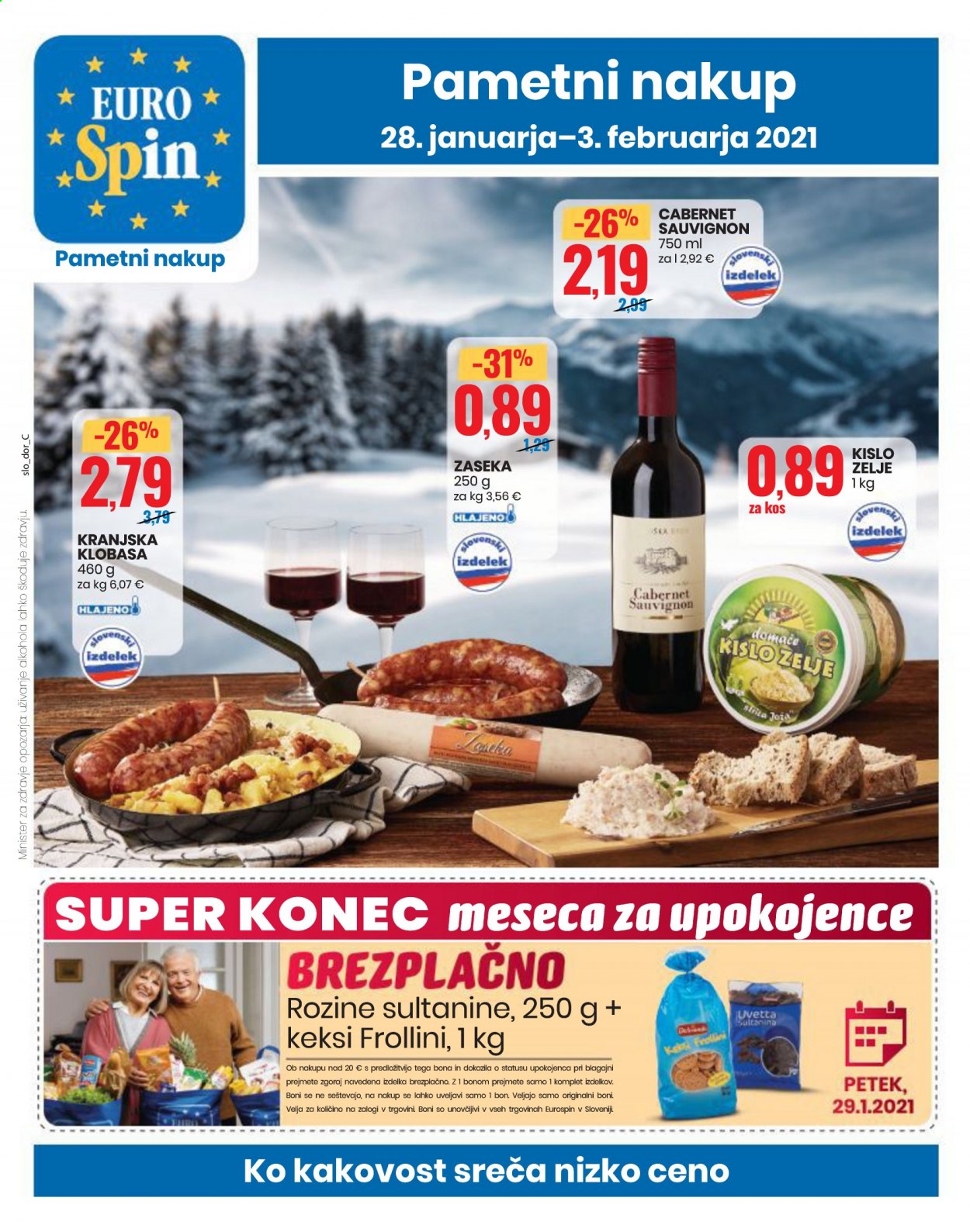 EuroSpin katalog - 28.1.2021 - 3.2.2021. Stran 1