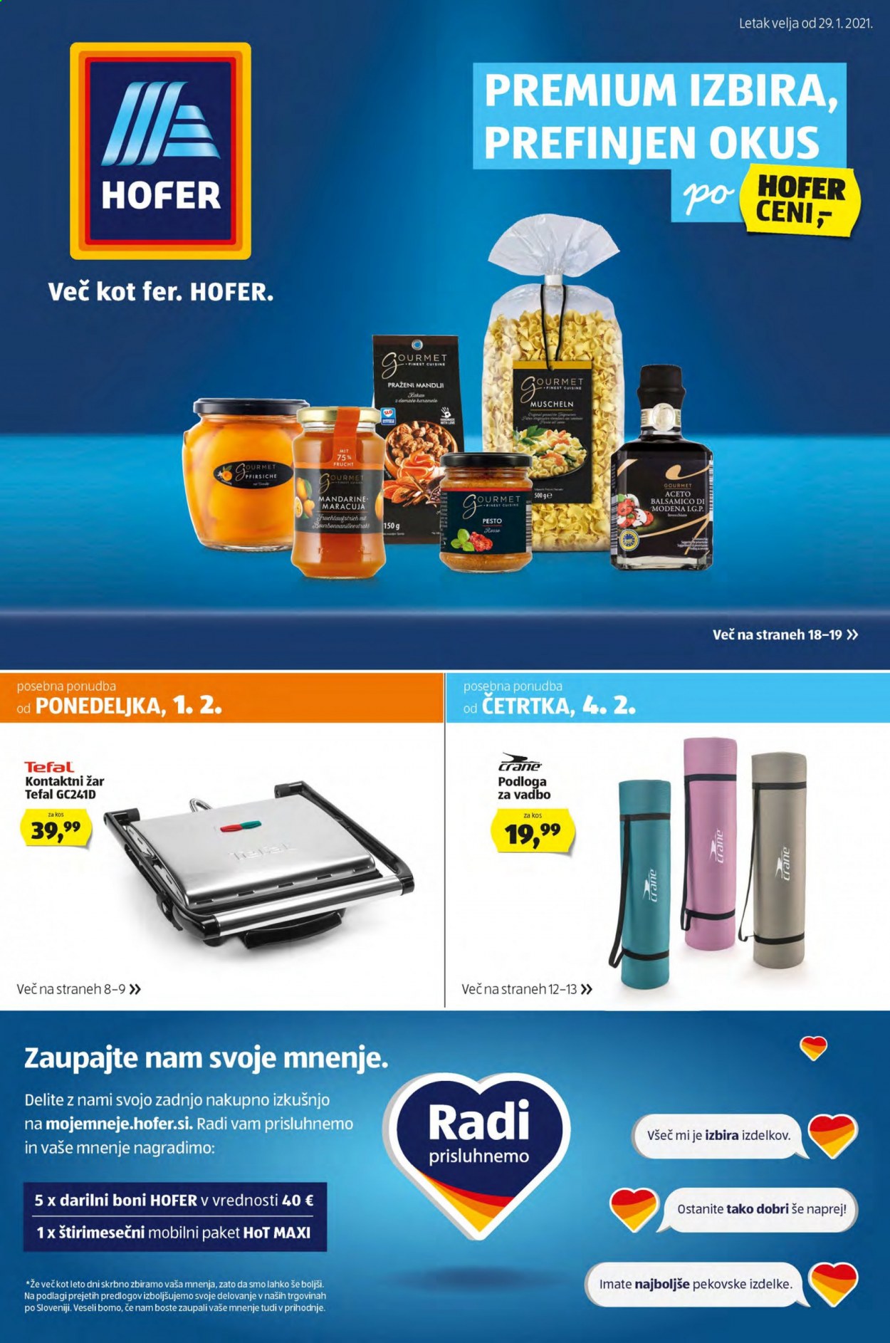 Hofer katalog - 29.1.2021 - 6.2.2021. Stran 1