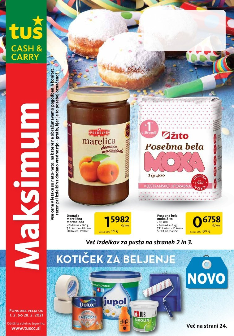 Tuš Cash & Carry katalog - 1.2.2021 - 28.2.2021. Stran 1
