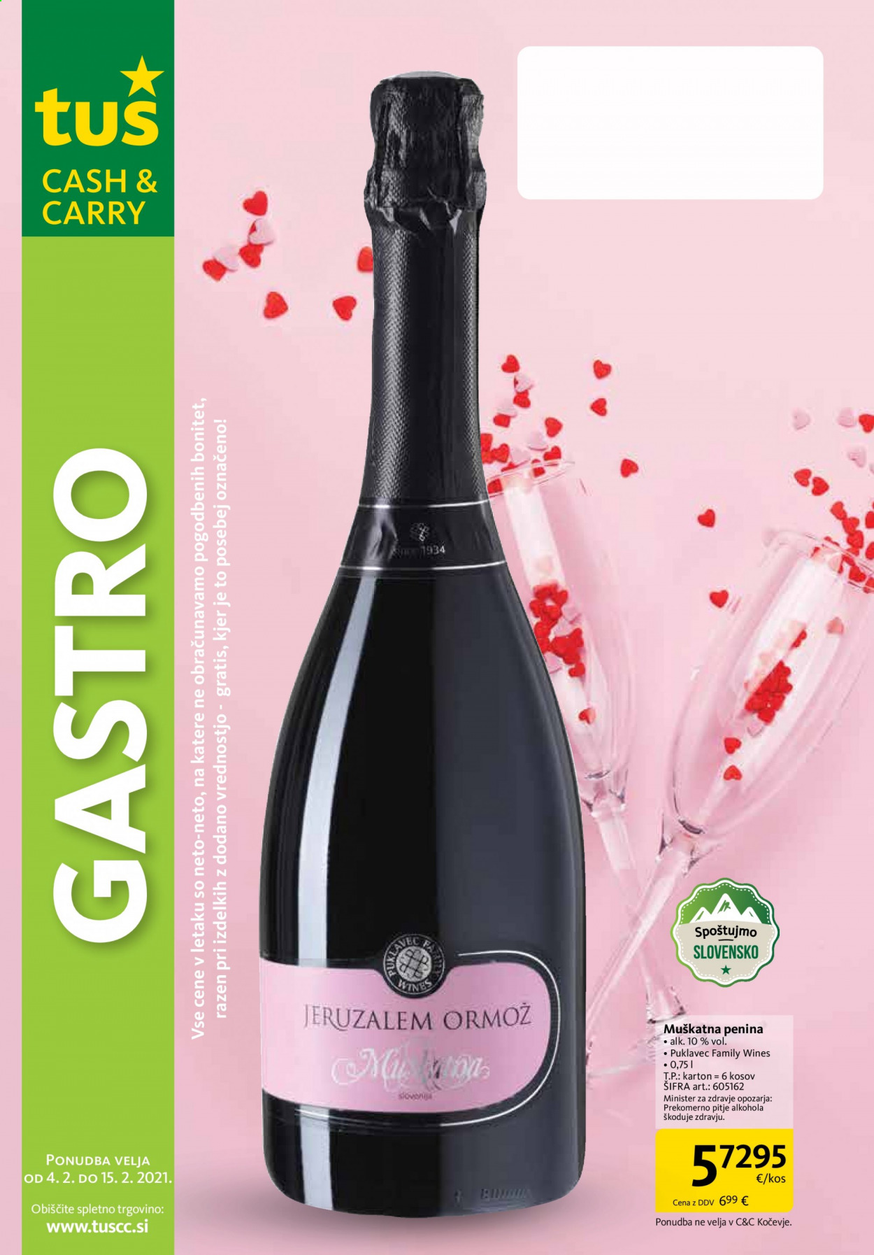 Tuš Cash & Carry katalog - 4.2.2021 - 15.2.2021. Stran 1