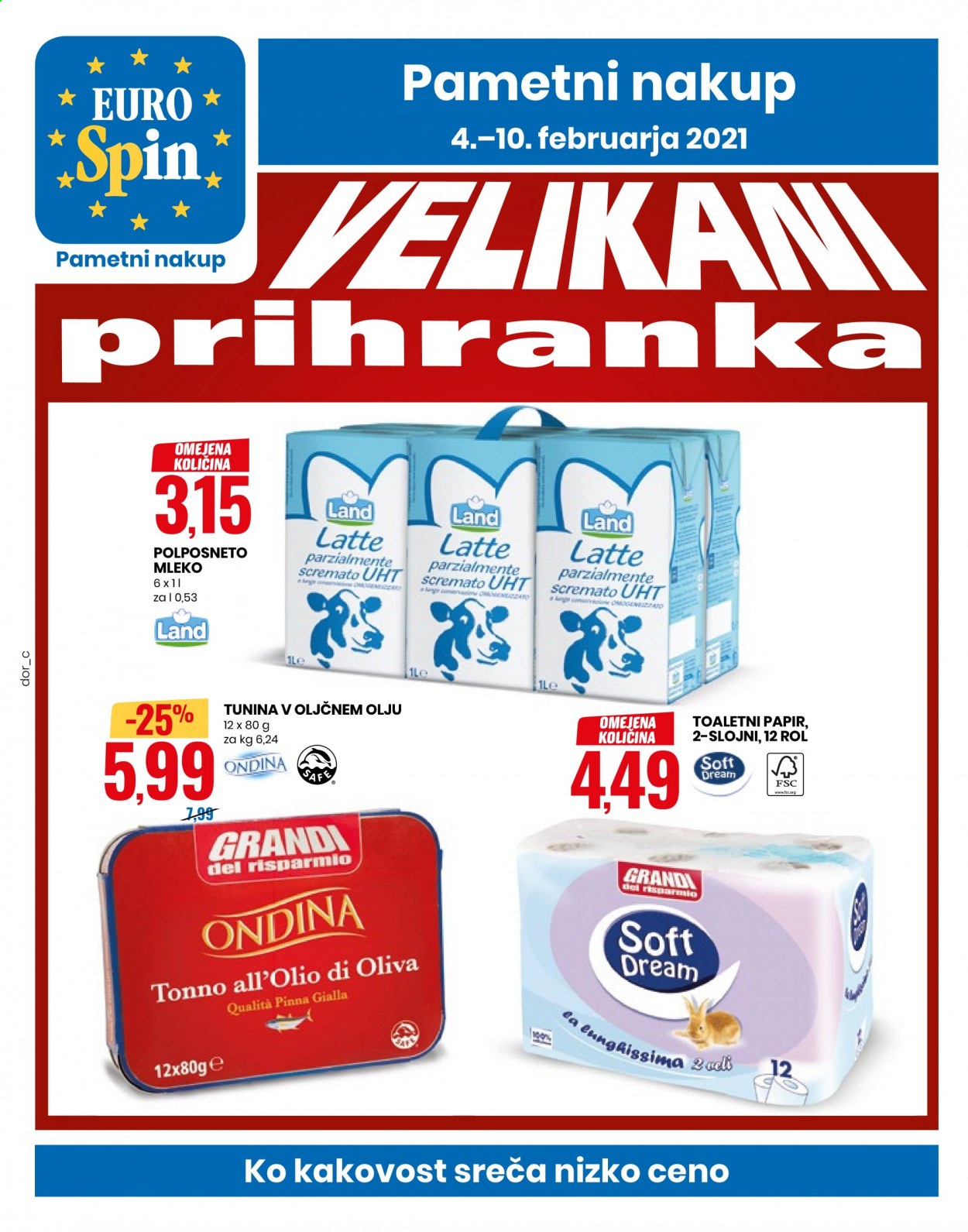 EuroSpin katalog - 4.2.2021 - 10.2.2021. Stran 1