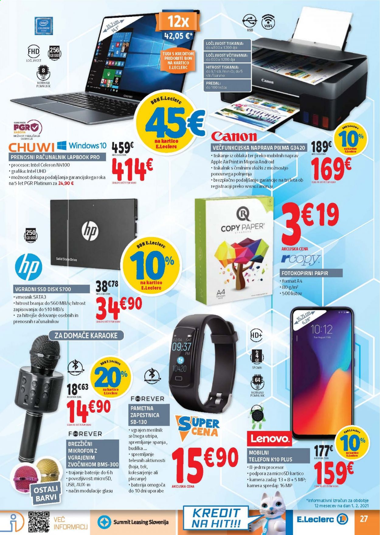 E.Leclerc katalog - 10.2.2021 - 20.2.2021. Stran 27