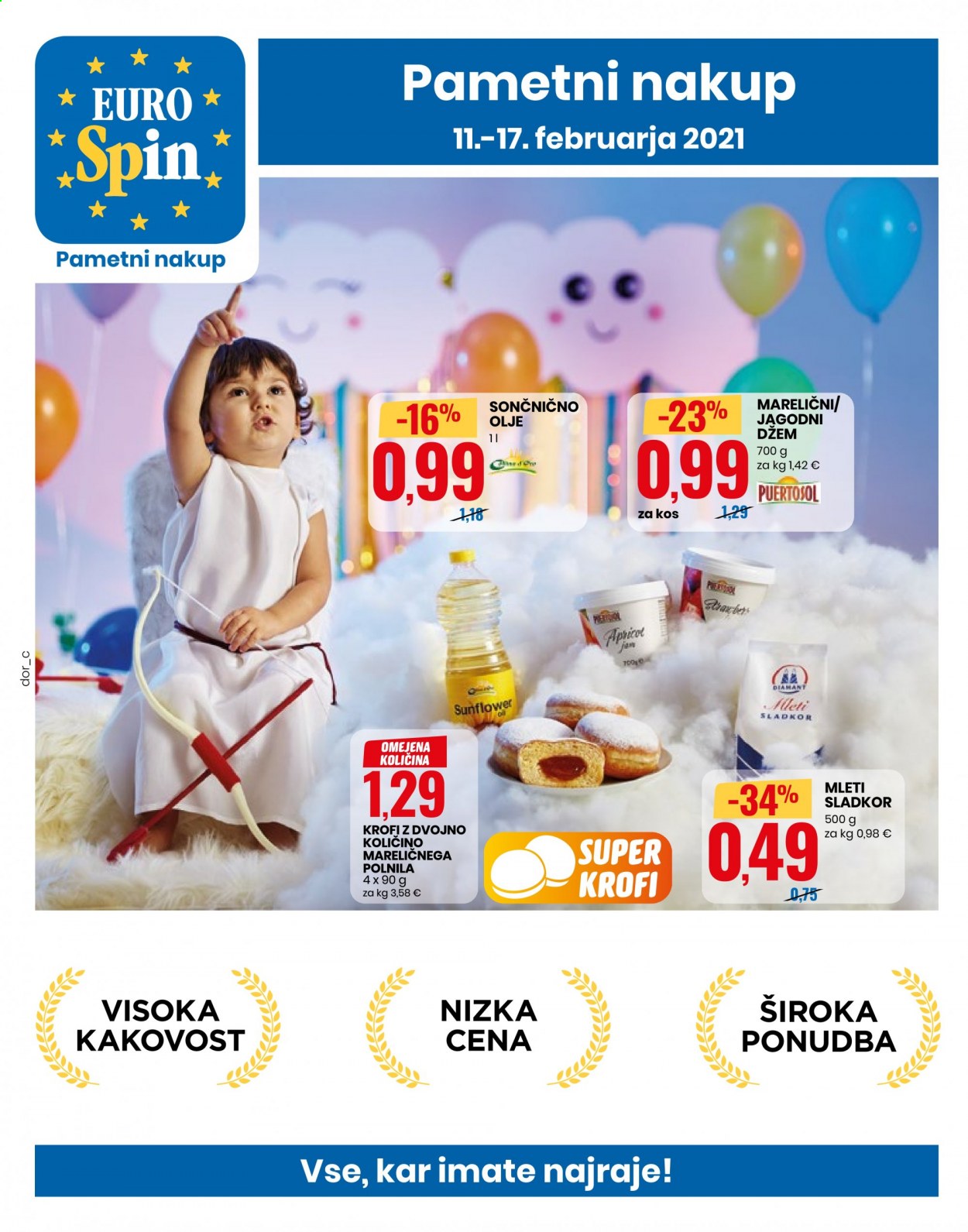 EuroSpin katalog - 11.2.2021 - 17.2.2021. Stran 1