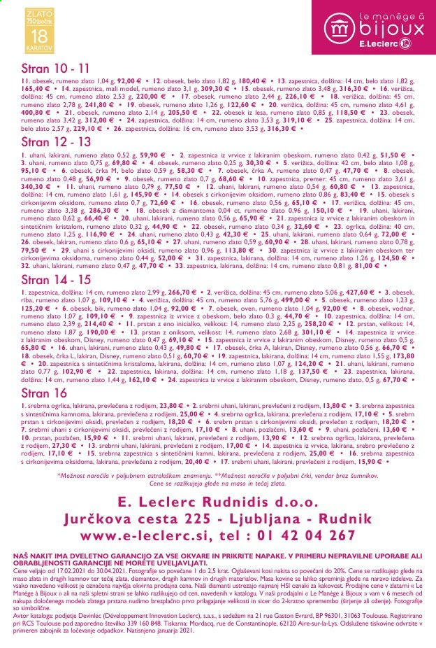 E.Leclerc katalog - 17.2.2021 - 31.12.2021. Stran 17