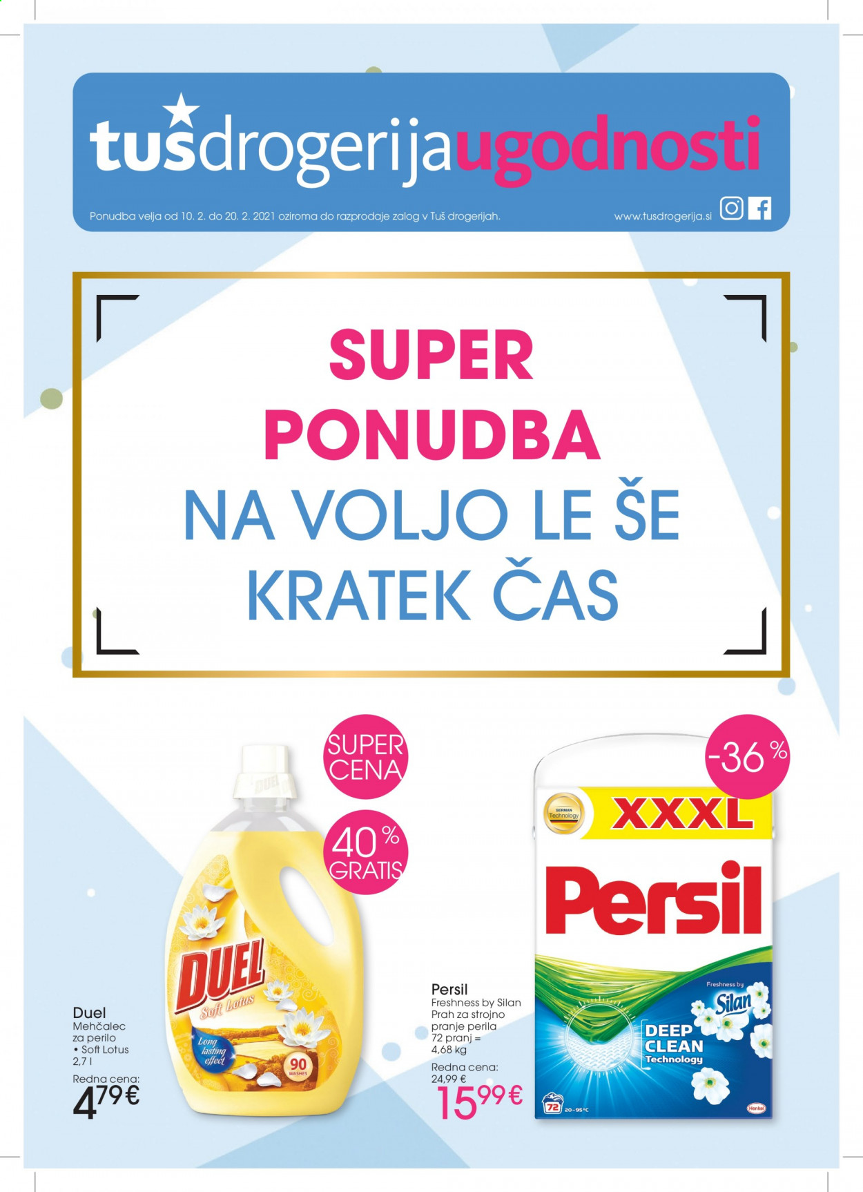 Tuš Drogeria katalog - 10.2.2021 - 20.2.2021. Stran 1