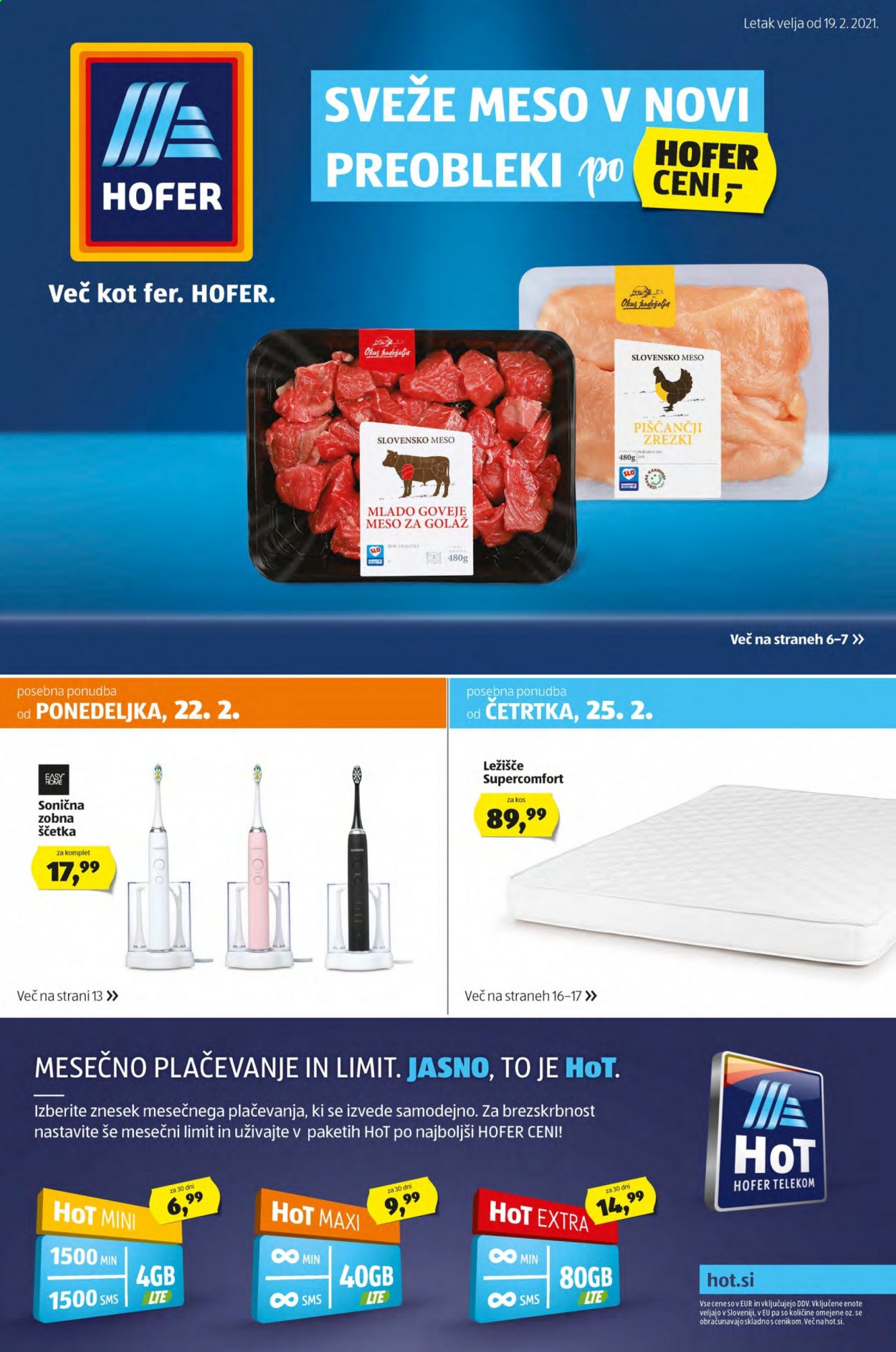 Hofer katalog - 19.2.2021 - 27.2.2021. Stran 1