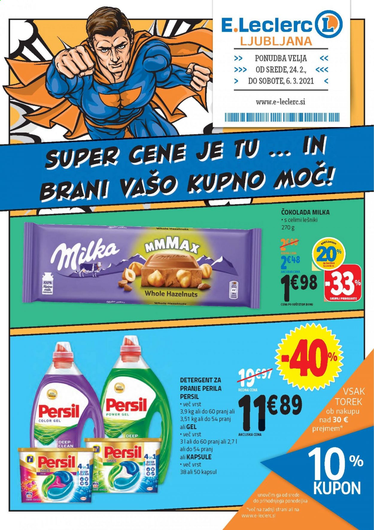 E.Leclerc katalog - 24.2.2021 - 6.3.2021. Stran 1