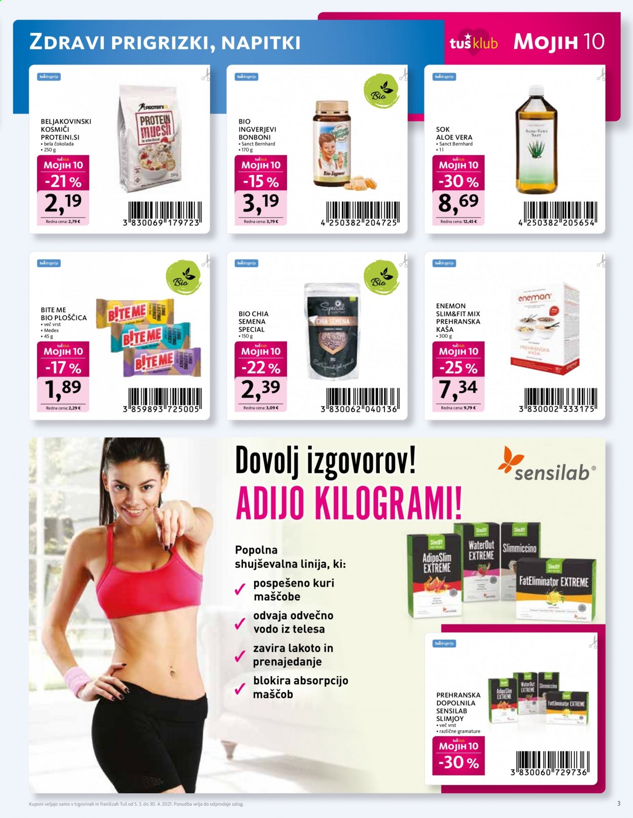 Tuš Drogeria katalog - 5.3.2021 - 30.4.2021. Stran 3