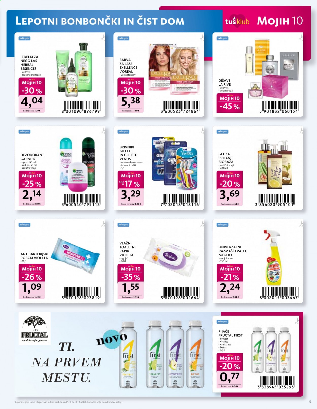 Tuš Drogeria katalog - 5.3.2021 - 30.4.2021. Stran 5