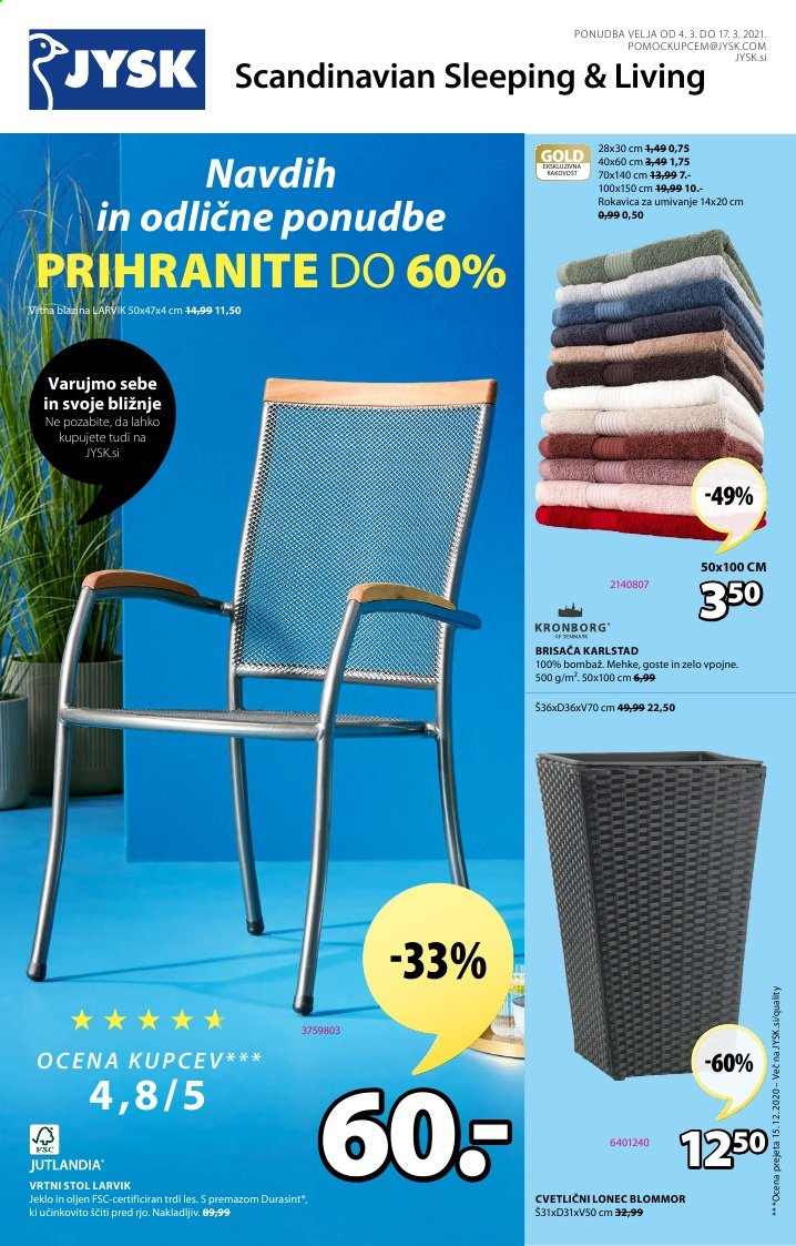 JYSK katalog - 4.3.2021 - 17.3.2021. Stran 1