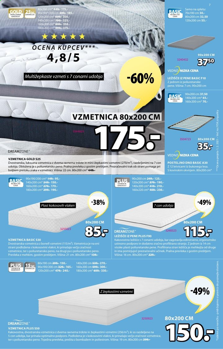 JYSK katalog - 4.3.2021 - 17.3.2021. Stran 7
